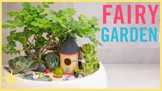 DIY  How To Make A Fairy Garden [upl. by Ardnazil872]