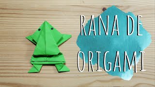 COMO HACER UNA RANA SALTARINA DE ORIGAMI [upl. by Luce872]