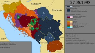 Breakup of Yugoslavia and Yugoslav Wars [upl. by Shedd]