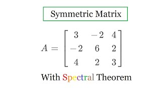 Symmetric Matrix [upl. by Anert]