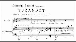 Nessun dorma Luciano Pavarotti Score [upl. by Dj648]