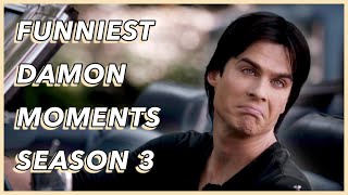 Funniest Damon Salvatore Moments  Season 3 [upl. by Suiradel]