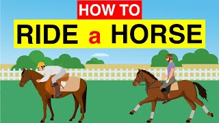 🐎 Learn How to Ride a Horse 🏇 for Beginners in Just 3 Minutes  Horse Riding Tutorial 🐴 [upl. by Deacon779]