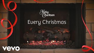 Kelly Clarkson  Every Christmas Wrapped In Red  Fireplace Version [upl. by Awhsoj]