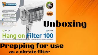 Superfish hang on filter 100  HOB filter for aquarium [upl. by Enaled543]