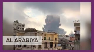 Compilation of videos show moment explosions rip at Beirut port [upl. by Papst]