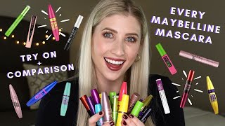 EVERY Maybelline MASCARA  Testing ALL 27 MAYBELLINE Mascaras [upl. by Xylon]