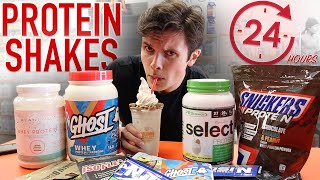 I Only Drank PROTEIN SHAKES For 24 HOURS PROTEIN POWDER REVIEW [upl. by Ronna]