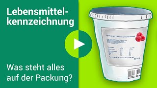 LebensmittelKennzeichnung erklärt Was steht auf der Verpackung [upl. by Donalt703]