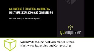 SOLIDWORKS Electrical Schematics Tutorial  Multiwires Expanding and Compressing [upl. by Anavahs176]