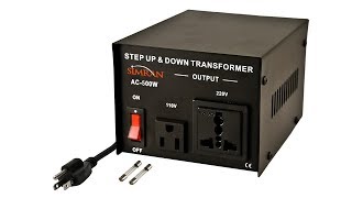 110 to 220 StepUp transformer Review [upl. by Arvad]