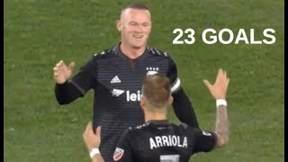 Wayne Rooney 23 Goals with DC United 201819 [upl. by Malia82]