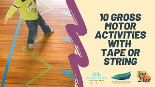 10 Gross Motor Activities with Tape [upl. by Yruoc963]