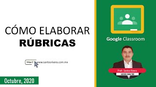 Cómo crear RÚBRICAS en Google Classroom 2020 [upl. by Stodder46]