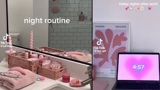 Aesthetic Night Routines TikTok compilation 🌙🌃 [upl. by Gabbey]