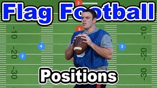 Offensive Positions in Flag Football [upl. by Pantin]