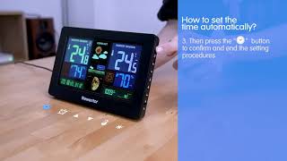 How to Set Automatic Time for Your Newentor Weather Station [upl. by Patti]