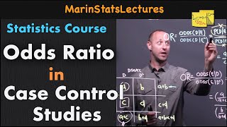 CaseControl Study and Odds Ratio  Statistics Tutorial 31 MarinStatsLectures [upl. by Bravin620]