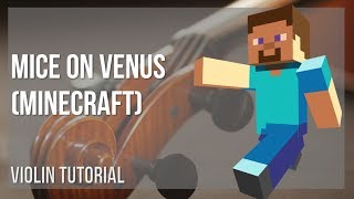 How to play Mice on Venus Minecraft by C418 on Violin Tutorial [upl. by Dyal]