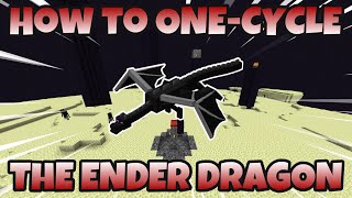 How to OneCycle The Ender Dragon  Minecraft Speedrun Tutorials [upl. by Coad]