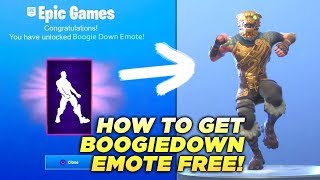 How To Get The BOOGIE DOWN Emote for FREE in FORTNITE [upl. by Errot344]