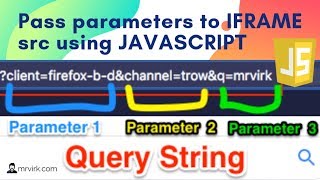 Programmatically passing URL Parameters to IFrame src using JavaScript [upl. by Issak]