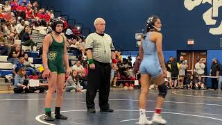 FL Girls State Wrestling Championship 100 lbs 2020 Brielle BiblaJessica Corredor [upl. by Redford]