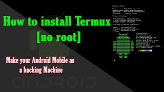 how to install Termux on android No Root [upl. by Reiner]