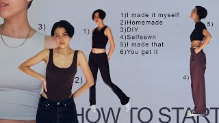 HOW TO START SEWING YOUR OWN CLOTHES Beginner Guide [upl. by Nappy]