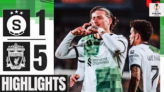 Darwin Nunez Double  Sparta Prague 15 Liverpool  Highlights [upl. by Agrippina185]