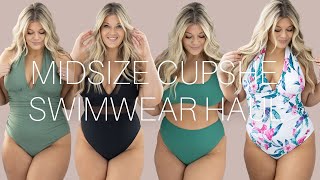 Midsize Curvy Cupshe Swimwear Tryon 2023 [upl. by Natsirt]