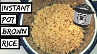 INSTANT POT BROWN RICE ☆ easy AF [upl. by Vilberg487]