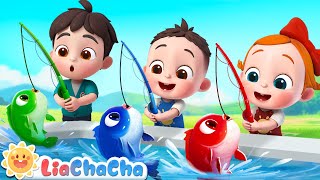 12345 Once I Caught a Fish Alive  Number Song  Kids Songs amp Nursery Rhymes  LiaChaCha [upl. by Axe149]