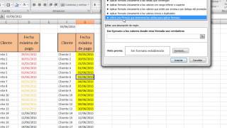 Como resaltar fechas vencidas en excel [upl. by Race]