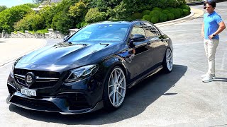 Mercedes AMG E63 BRABUS 800  BRUTAL New FULL Drive Review Interior Sound [upl. by Phillipp]