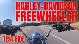 Harley Davidson Freewheeler Test Ride [upl. by Vharat]