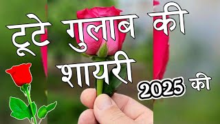 टूटे गुलाब की शायरी 2025 🌹Tute Gulab Ki Shayari 🌹 Gulab Shayari [upl. by Nonnairb]