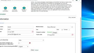 Manitoba Provincial Nominee Program Skilled Worker Stream  How to Submit Expression Of Interest [upl. by Annoyik]