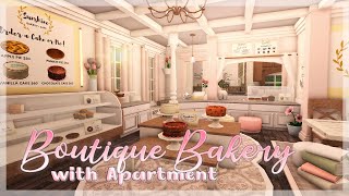 Blush Boutique Bakery amp Apartment  Bloxburg Speed Build [upl. by Oibaf130]