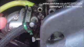 How To Remove Carb From Peugeot Speedfight 2 [upl. by Giark367]