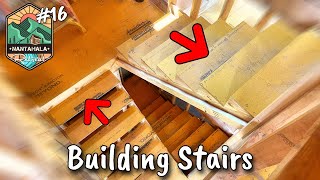 How To Build Stairs  Building The Nantahala Retreat 16 [upl. by Roderich241]