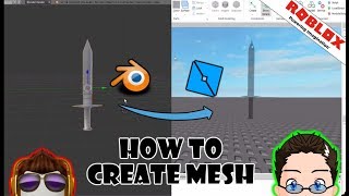 Roblox Studio  Create your own Mesh with Blender [upl. by Litta]