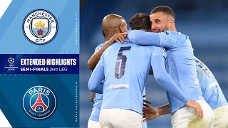 Manchester City vs Paris SaintGermain Extended Highlights  UCL on CBS Sports [upl. by Ilsel]