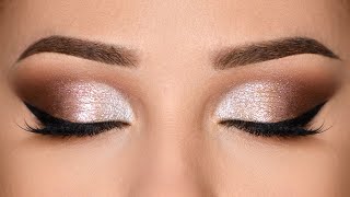 CLASSIC SPARKLY Glam Smokey Eye Makeup Tutorial [upl. by Mateo]