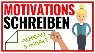 Motivationsschreiben Studium  5 Kriterien einer erfolgreichen Bewerbung 📨🏅 [upl. by Annhej]