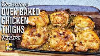 Oven Baked Chicken Thighs  Dinner Ideas [upl. by Jorgan]