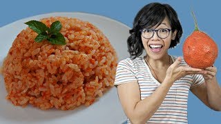 Xôi Gac  GAC Fruit Rice Recipe Test amp Taste [upl. by Gawain]