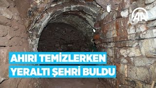 Ahırı temizlerken yeraltı şehri buldu [upl. by Octavie]