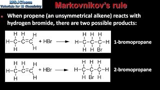 201 Markovnikovs rule HL [upl. by Edas]