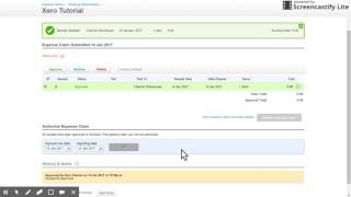 Processing Expense Claims  Xero [upl. by Aciamaj219]